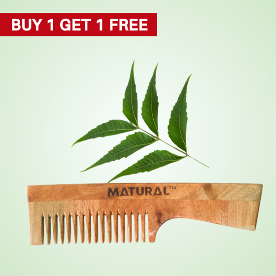 🎁 BOGO Matural Hair Comb with Handle For Men (100% off)