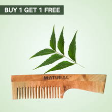  BOGO Matural Hair Comb with Handle For Men
