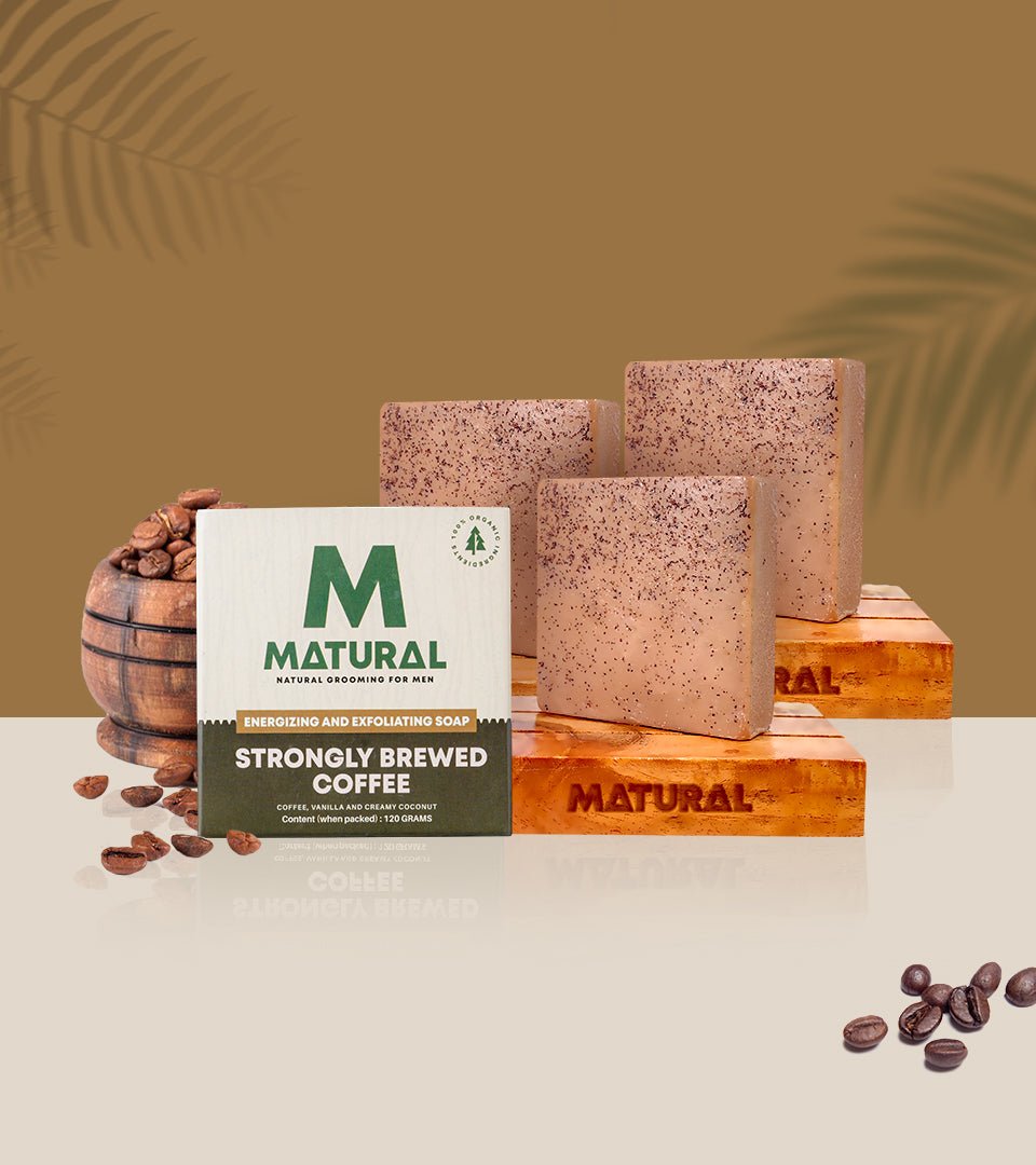 Buy Matural Coffee Soap For Men Online in India - Pack of 3