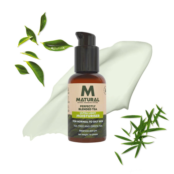 Matural - Tea Tree & Green Tea Light Face Moisturiser For Men (75 Grams) - Matural